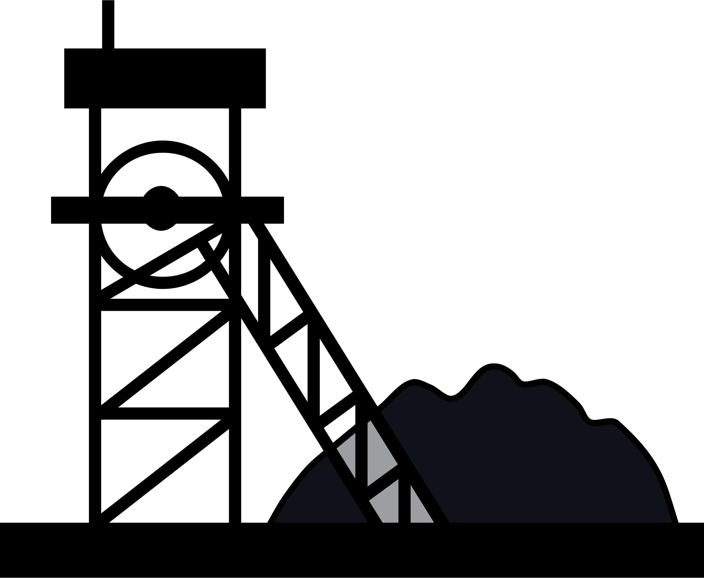 2400x1971 Coal Mine Symbol Icons Png