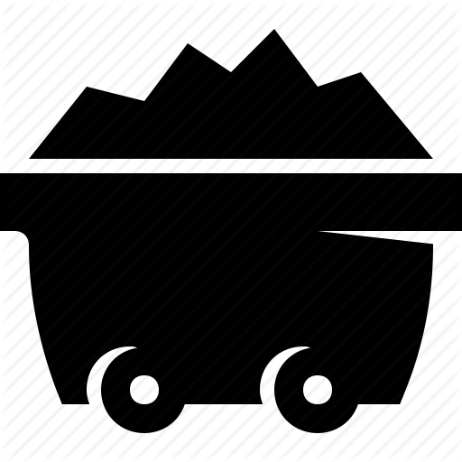 512x512 Cart, Coal, Mine, Mining, Ore, Trolley Icon