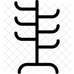 256x256 Coat Hanger Icon Of Line Style