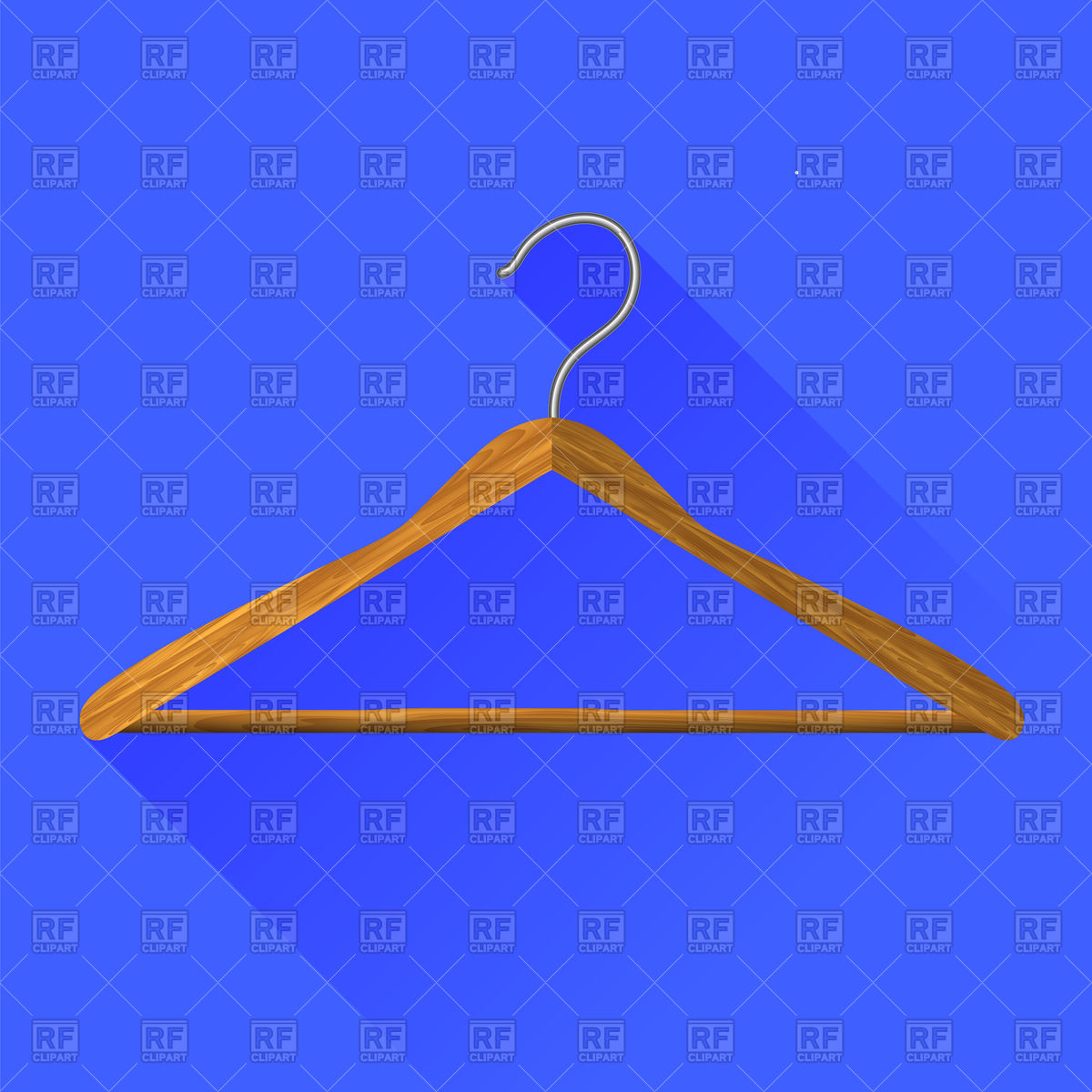 1200x1200 Coat Hanger Icon On Blue Background Vector Image Of Signs, Symbols