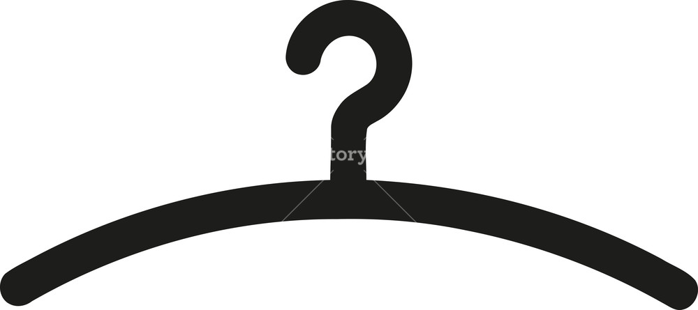 1000x445 Coat Hanger Icon Symbol Royalty Free Stock Image