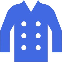 256x256 Royal Blue Coat Icon