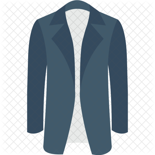 512x512 Trench Coat Icon Of Flat Style