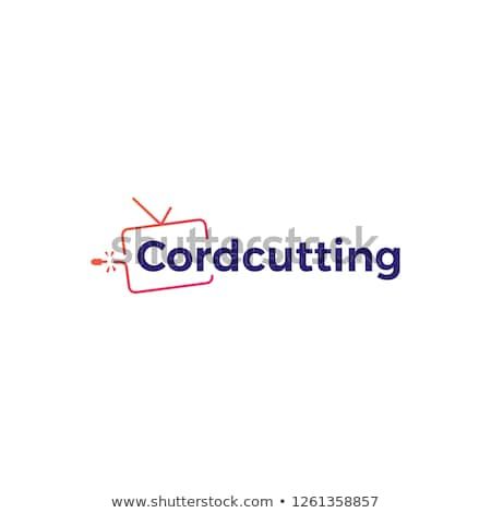 450x470 Cordcutting Logo Tv Cable Vector Icon Illustration