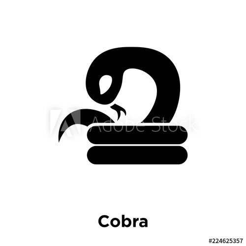 500x500 Cobra Icon Vector Isolated On White Background, Logo Concept