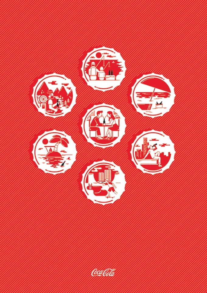 681x965 Coca Cola Icons Poster