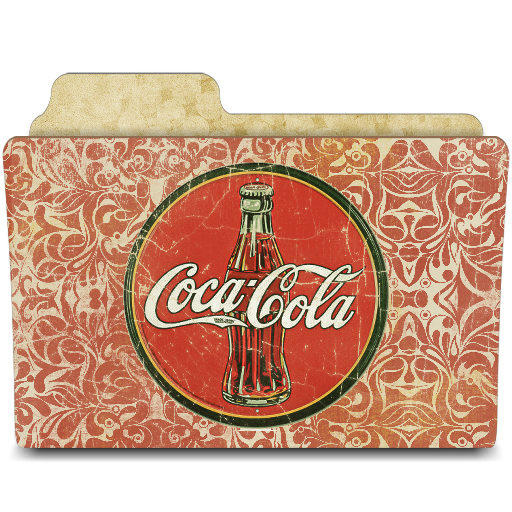 512x512 Drink Coca Cola Icon Vintage Folders Iconset Rebelheart