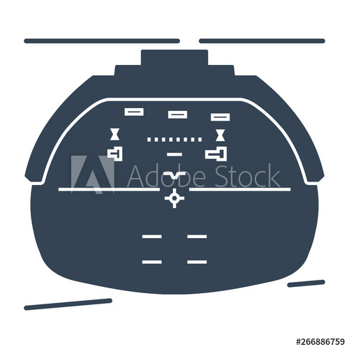 Black Icon Airplane Glass Cockpit Display, Head Up Display 500x500 Black Icon Airplane Glass Cockpit Display, Head Up Display