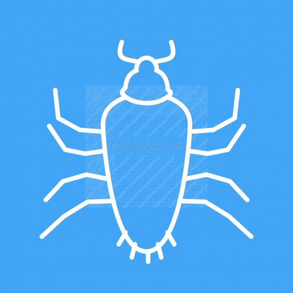 600x600 Cockroach Line Multicolor Bg Icon