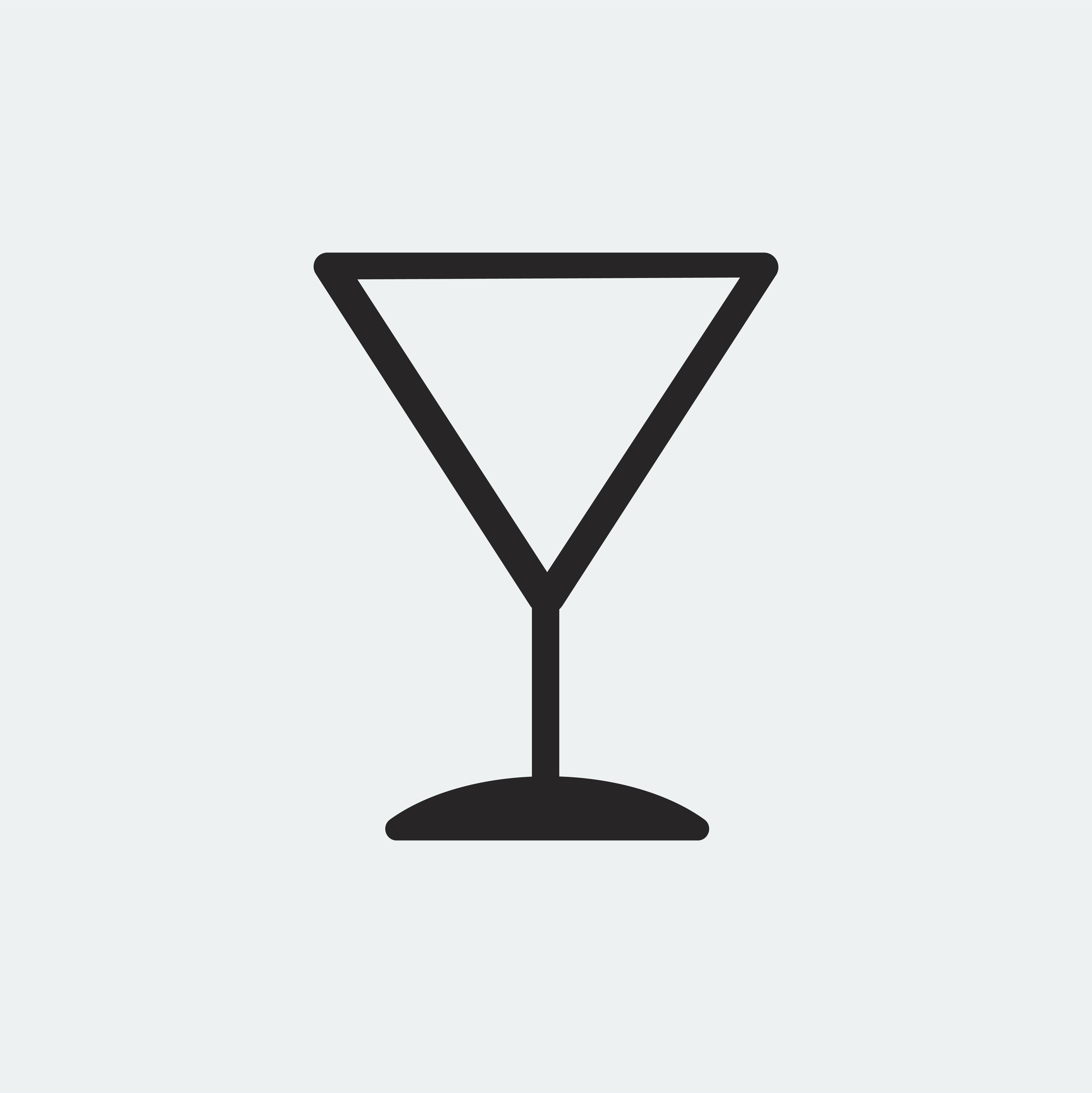 5000x5001 Martini Cocktail Glass Icon Illustration