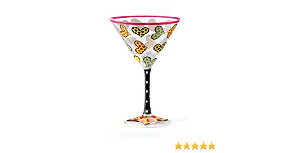600x315 Romero Britto Martini Glass