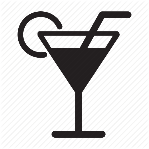 512x512 Cocktail, Drink, Food, Glass, Martini, Straw Icon