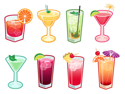 400x300 Cocktail Icons