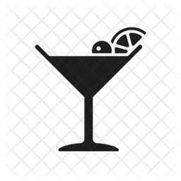 256x256 Manhattan Cocktail Icon Of Glyph Style