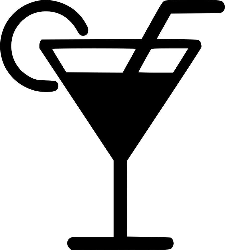 884x980 Martini Glass Drink Cocktail Straw Png Icon Free Download