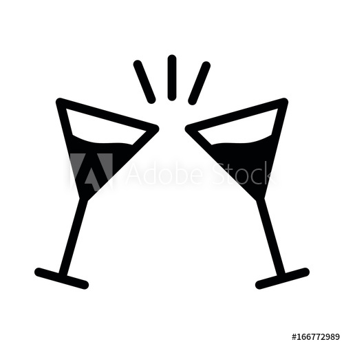 500x500 Celebration Cocktail Icon Vector