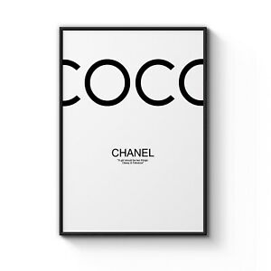 300x300 Coco Chanel Fashion Logo Brand Trend Icon Art Poster Print