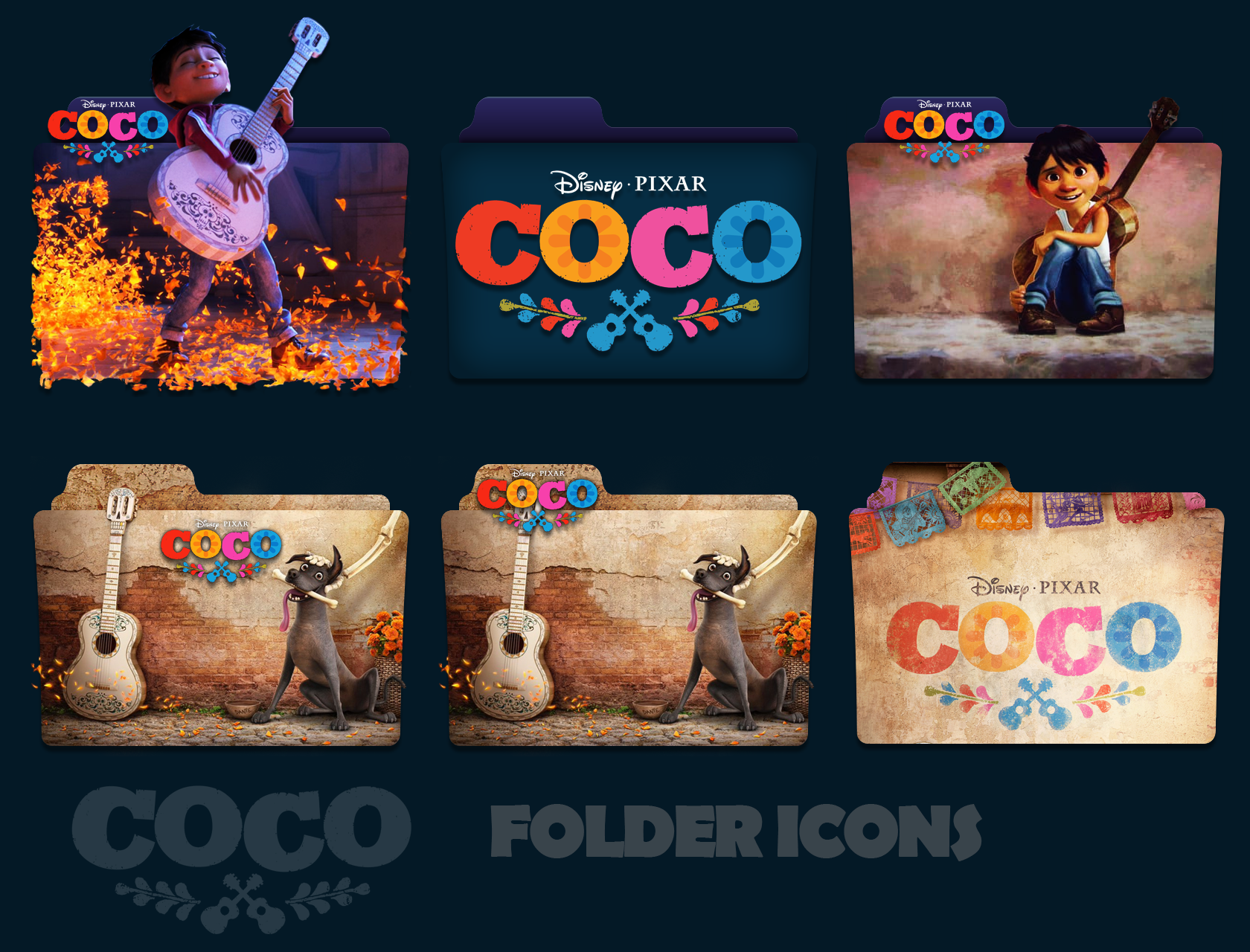 1680x1280 Coco Folder Icons