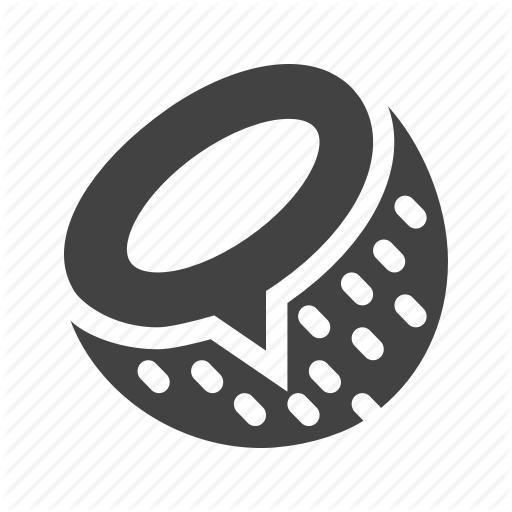 512x512 Coco, Coconut, Coir, Half Icon