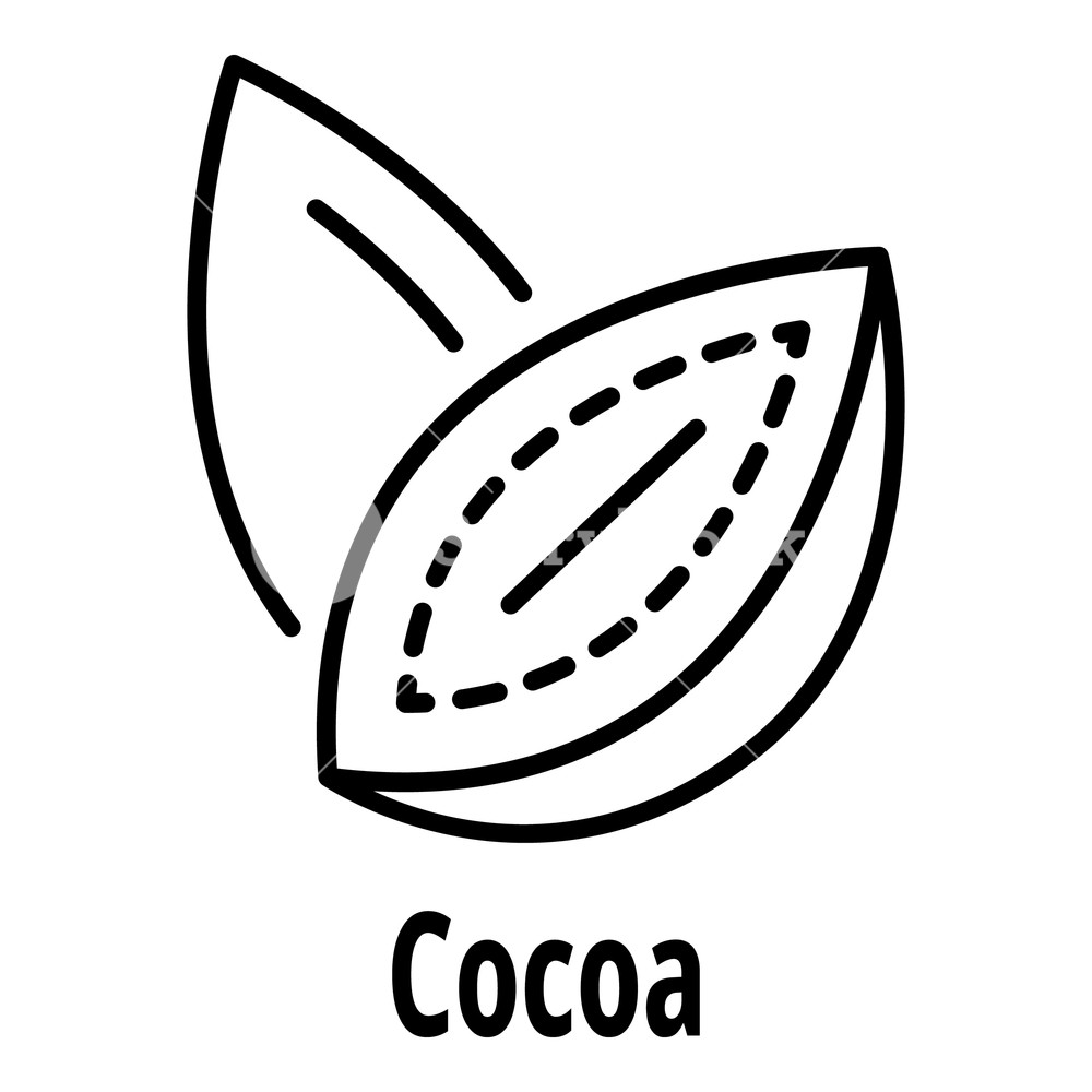 1000x1000 Cocoa Nut Icon Outline Cocoa Nut Vector Icon For Web Design