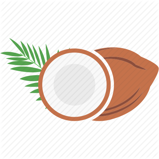 512x512 Broken Coconut, Coconut, Half Coconut Icon