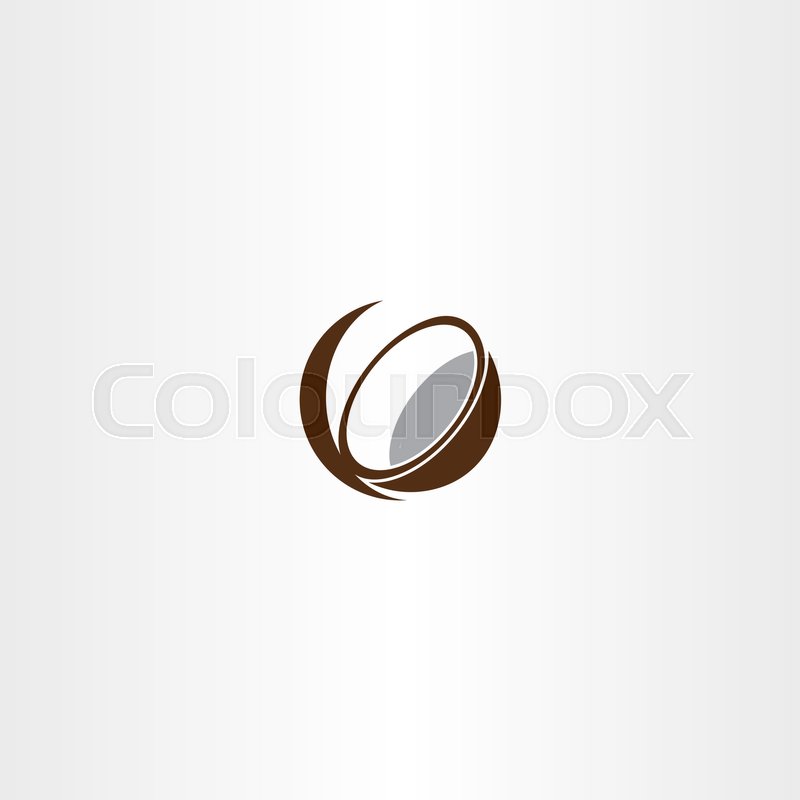 800x800 Coconut Icon Vector Symbol Design Stock Vector Colourbox