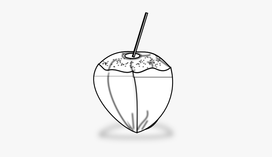 920x531 Food Coconut Icon Coconut Icon Black White Line Art