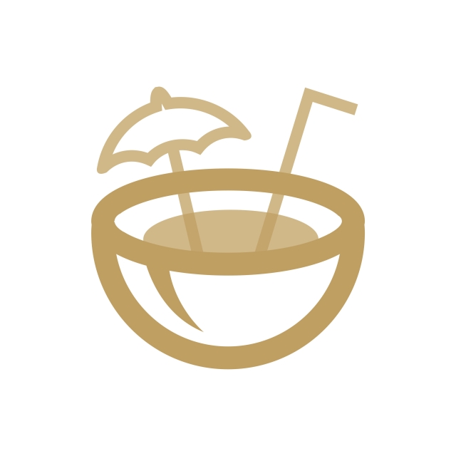 640x640 Tropical Coconut Icon Template For Free Download