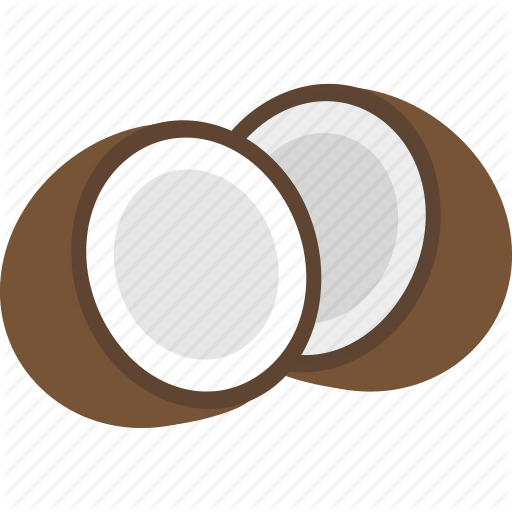 512x512 Coconut, Eat, Food, Healthy, Saturated Fat, Seed, Shell Icon