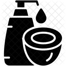 256x256 Coconut Oil Icon Of Glyph Style