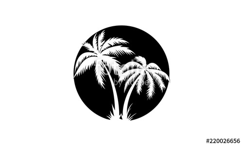 500x300 Coconut Tree Icon Stock Image And Royalty Free Vector