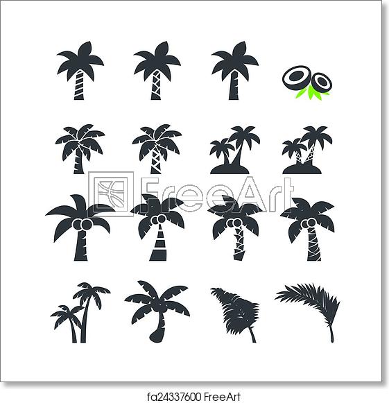 561x581 Free Art Print Of Coconut Tree Icon Freeart