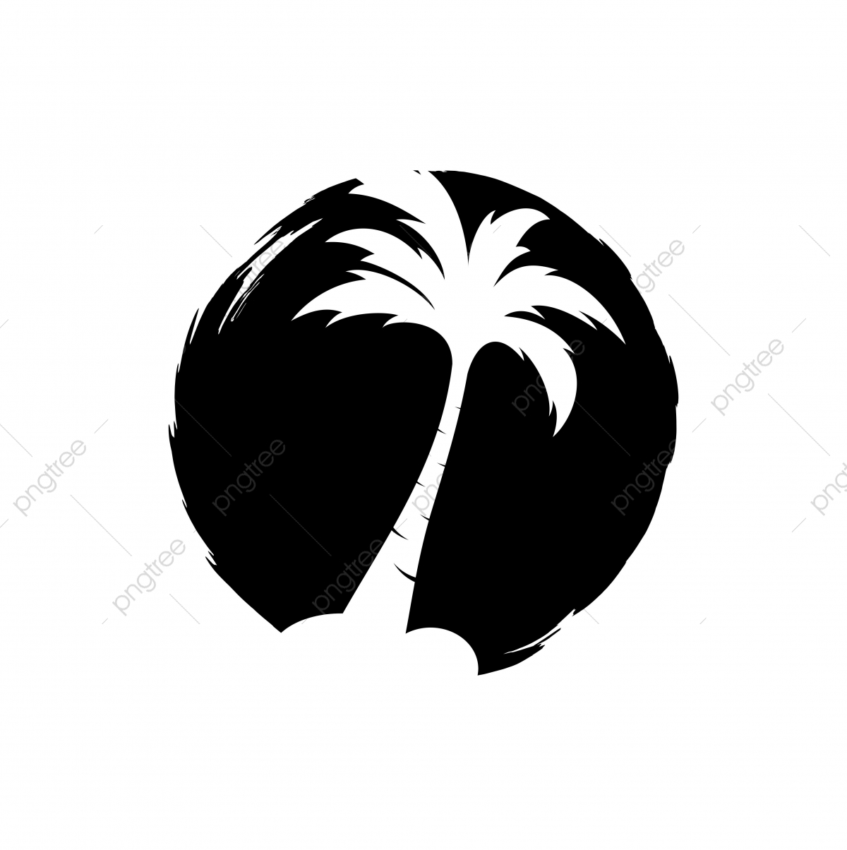 1200x1204 Palm Coconut Tree Logo Icon, Icon, Leaf, Ornament Png And Vector