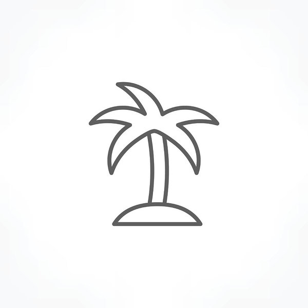 600x600 Coconut Tree Icon Art Print