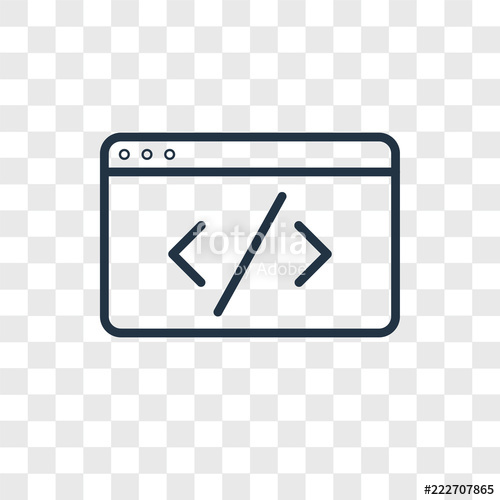 500x500 Code Icons Isolated On Transparent Background Modern And Editable