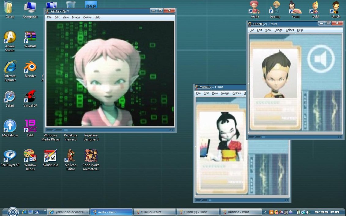 1131x707 Themes For Pc Code Lyoko For Win Vista