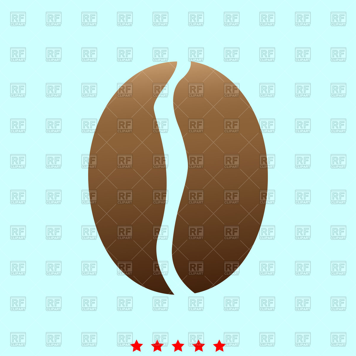 1200x1200 Coffee Bean Icon Vector Image Of Food And Beverages
