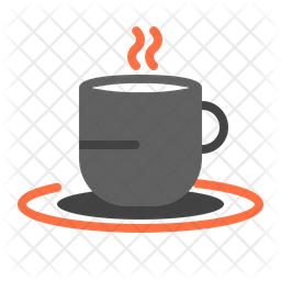256x256 Coffee Cup Icon Of Flat Style