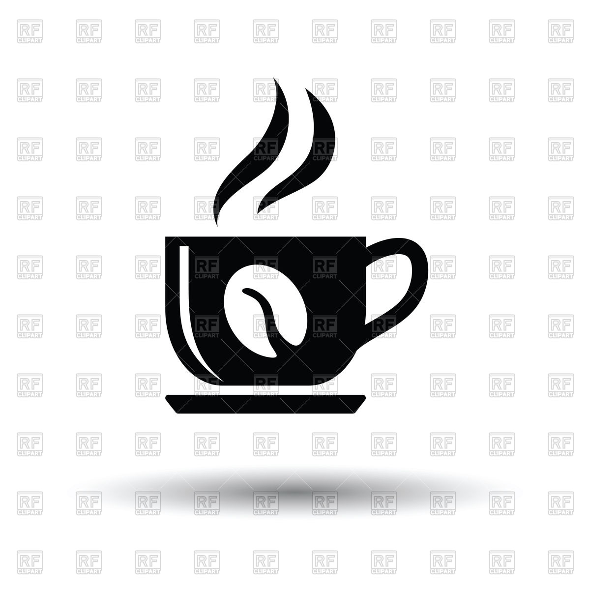 1200x1200 Coffee Cup Icon On White Background Vector Image Of Food