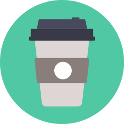 256x256 Coffee Takeaway Icon Flat