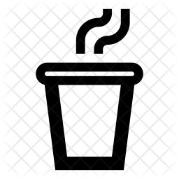 256x256 Hot Coffee Icon Of Line Style