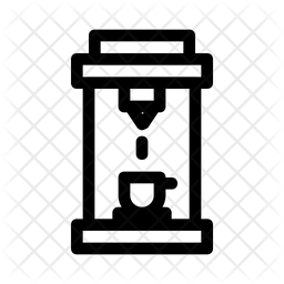 256x256 Coffee Machine Icon Of Line Style