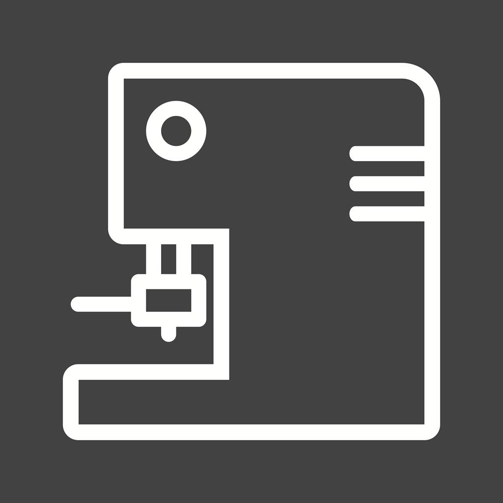 1024x1024 Coffee Machine Line Inverted Icon