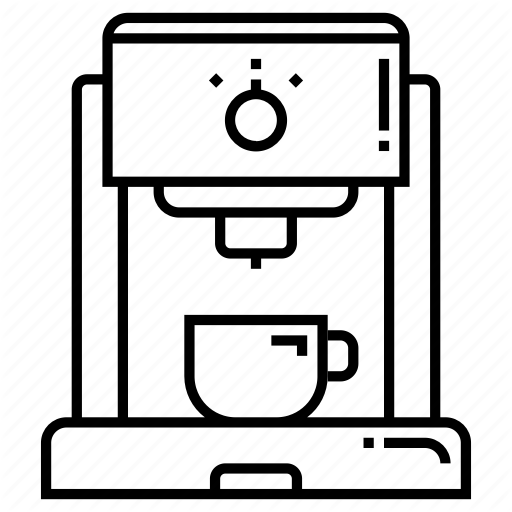 512x512 Brewer, Coffee, Coffee Machine, Coffee Maker, Espresso Machine Icon