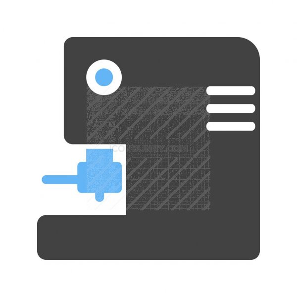 600x600 Coffee Machine Blue Black Icon
