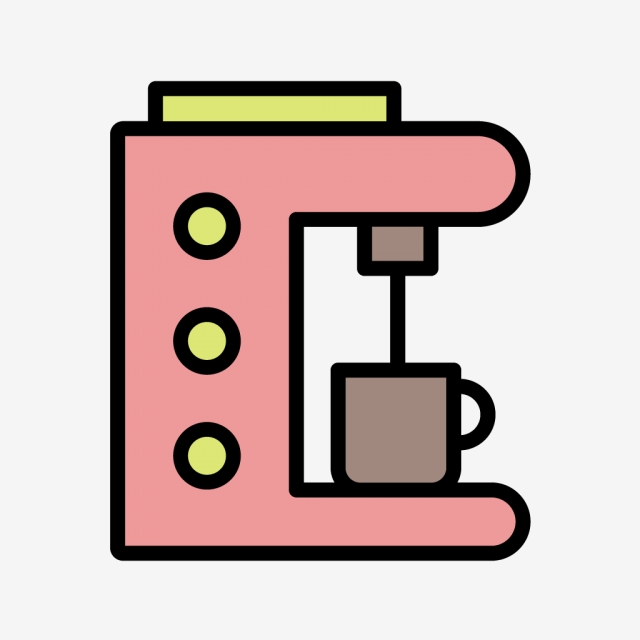 640x640 Vector Coffee Maker Icon, Coffee, Maker, Machine Png And Vector