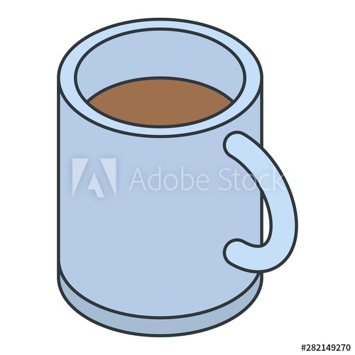 500x500 Coffee Mug Icon Isometric Of Coffee Mug Vector Icon For Web