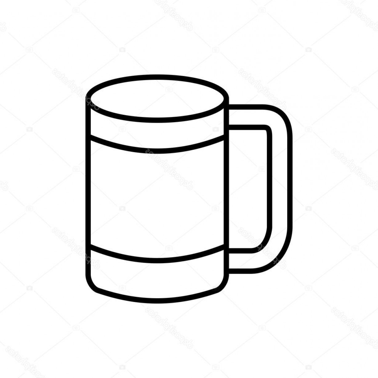 1228x1228 Stock Illustration Coffee Mug Icon Drink Design Soidergi