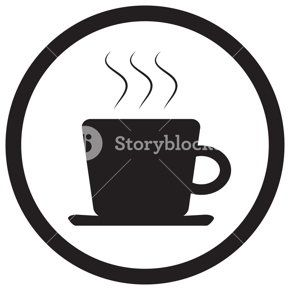 1000x1000 Tea And Coffee Cup Icon Black White Cup Of Tea Isolated And Mug