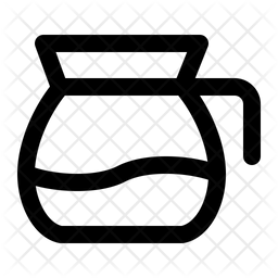 256x256 Coffee Pot Icon Of Line Style